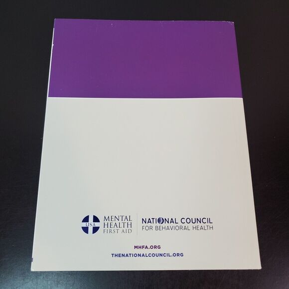 Mental Health First Aid USA Adult Manual MHFA Book National Council Behavioral - Picture 2 of 12